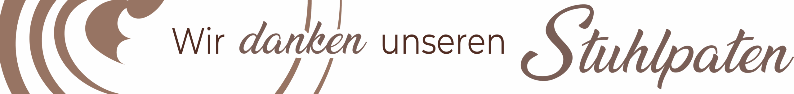 Wir danken unseren Stuhlpaten